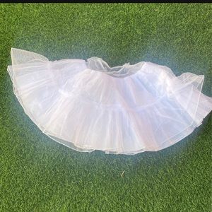 White Crinoline skirt